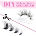 thumbnail image 4 of HSHDLDF False Eyelashes Wispy Lashes Natural Look Fluffy Lashes Mink Cat Eye Lashes Clear Band Natural Strip Lashes Clusters Asian Fake Eyelashes Pack by 7 Pairs, 4 of 7