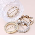 thumbnail image 4 of Boovnll Tool Kit, T-Shirt Clips Clothes Corner Knotted Button Fashion Alloy Pearl Rhinestone Clip Buckle Round Shirt Silk Scarf, Tool Set, Home Essentials, Household Essentials, 4 of 7