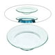 thumbnail image 4 of 3x Plato Calentador de Aceite de Repuesto, Redondo, Decoración Del Hogar, Cera Transparente, Calentador de Velas, Plato, Bandeja con Tapa para Lámpara 3 piezas, 4 of 7