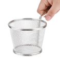 thumbnail image 4 of Fry Baskets Chip Basket Stainless Steel Mini Stainless Steel Chips Deep Fry Baskets Food Presentation Strainer Potato Cooking Tool, 4 of 8