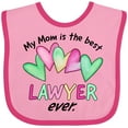 thumbnail image 3 of Inktastic My Mom is the Best Lawyer Ever Boys or Girls Baby Bib, 3 of 4