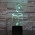 thumbnail image 2 of Lámpara LED LED Illusion Ballet con luz nocturna que cambia de color, 2 of 2