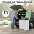 thumbnail image 4 of BouPower Fish Cleaning Table with 2 Sinks,Portable Folding Camping Fish Station with Faucet,Drainage Hose,Sprayer, Storage Box for Picnic, 4 of 6