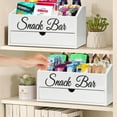 thumbnail image 4 of Snack Organizer with Drawer for Countertop, Wooden Snack Tray and Food Storage Organizer Bins, Large 6-Compartment Snack Basket for Pantry, Cabinet Organizer and Storage Bins for Snacks, Packets, 4 of 8