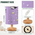 thumbnail image 3 of Small Table Lamp LED Bedside Nightstand Lamps with Fabric Shade Decor Desk Lamp for Living Room Bedroom Office Kuromi and Ice Cream, 3 of 7