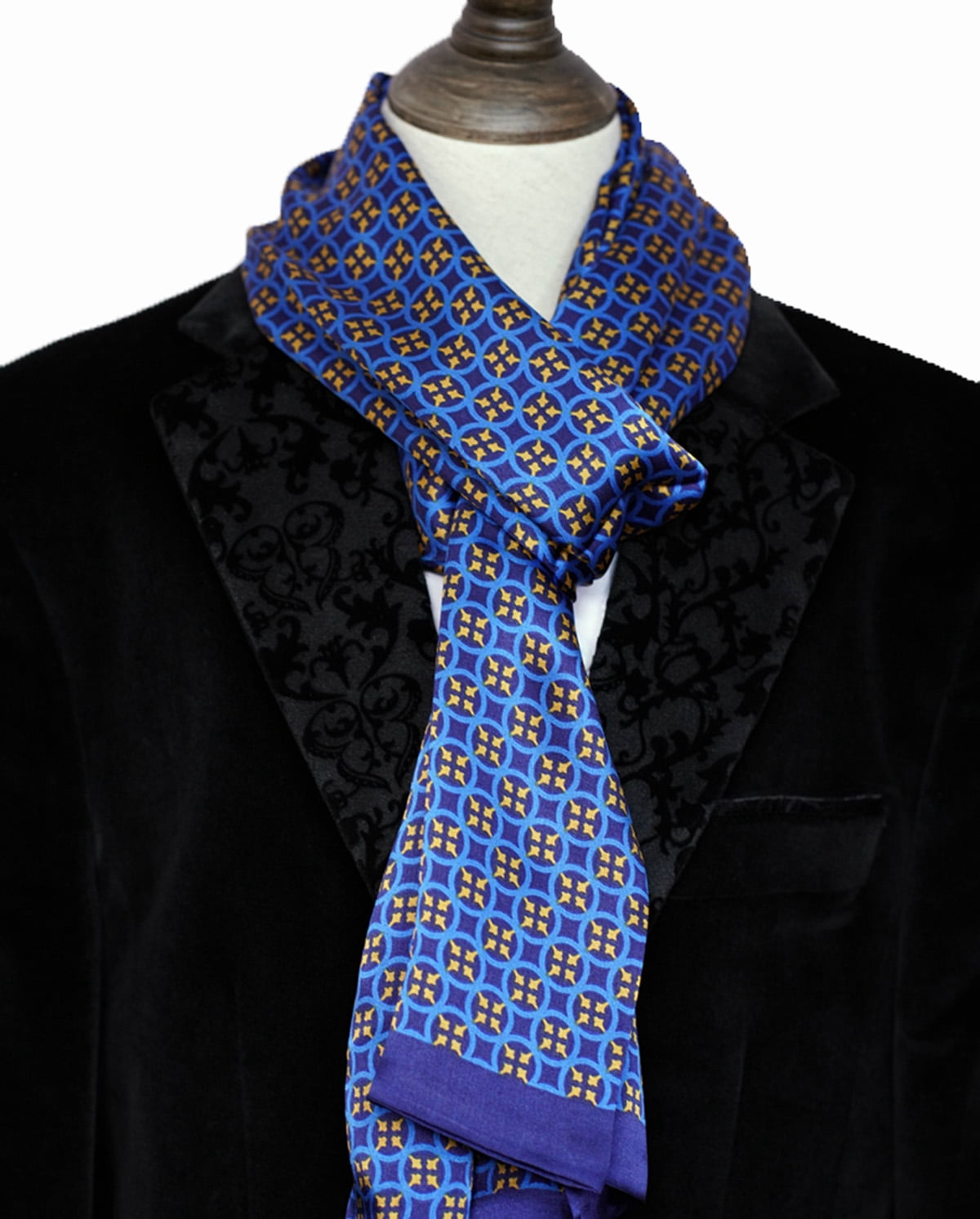 Men's 100 Silk Scarf Double Layers Fashion Neckerchief Men's 100 Silk Scarf Double Layers Fashion Neckerchief