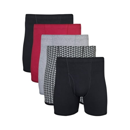 Gildan Men's Assorted Covered Waistband Boxer Brief Underwear, (Best Mens Boxers Brands)