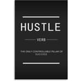 thumbnail image 2 of Hustle Verb Inspirational Canvas Wall Art Inspirational Entrepreneur Quotes Canvas Painting Modern Inspiring Poster Framed Art Decoration Home Office Decoration Ready to Hang12x18, 2 of 6