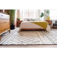 thumbnail image 4 of 9' x 12' Beige and Black Bohemian Geometric Rectangular Area Throw Rug, 4 of 6