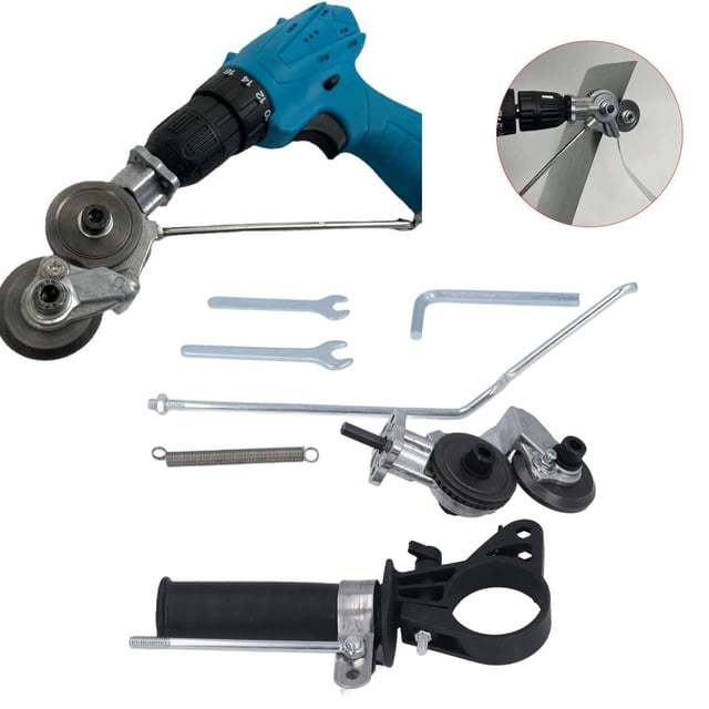 Adaptador de Cortador de Lámina de Metal, Acero de Aleación de Acero de Alta Resistencia, Accesorio de Cortador de Taladro Eleccico para Placas de Hierro de 0.2-1 MM