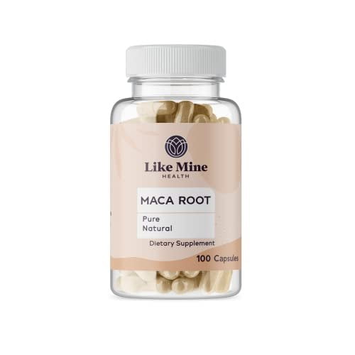 Like Mine Maca Root 100 Capsules Pure, No Fillers, Single Ingredient