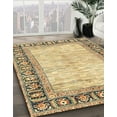 thumbnail image 2 of Ahgly Company Indoor Rectangle Abstract Brown Gold Abstract Area Rugs, 2' x 5', 2 of 6