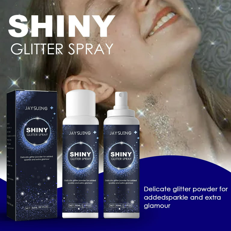 60ml Shiny Glitter Spray Glitter Spray For Body Hair Clothes Quick
