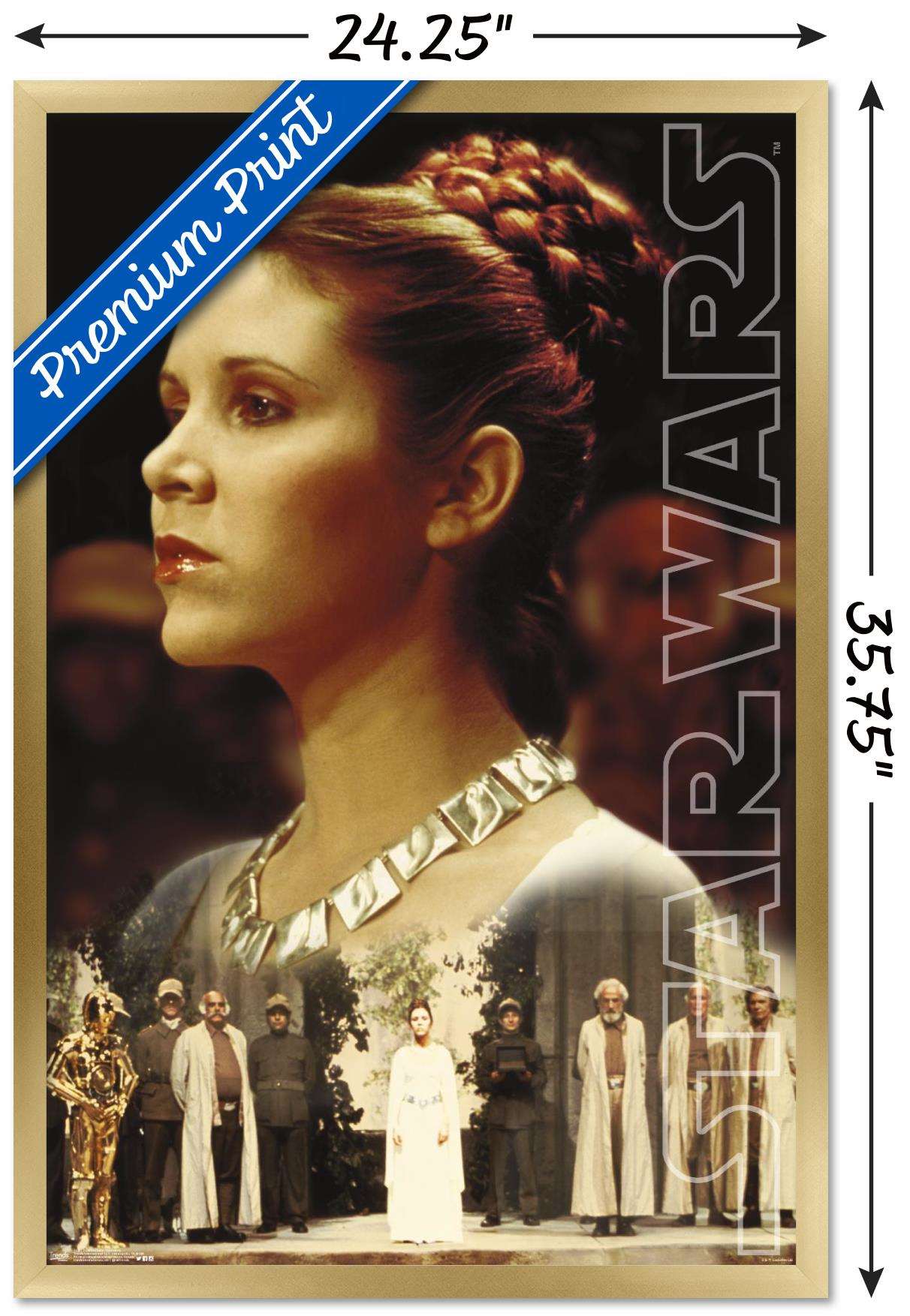 Star Wars: Saga - Princess Leia - Ceremony Wall Poster, 22.375" x 34", Framed