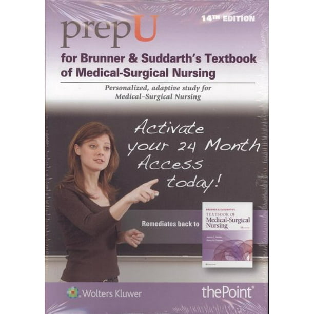 PrepU for Brunner & Suddarth's Textbook for Medical Surgical Nursing. Access Code for 24 Month