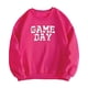 thumbnail image 1 of Sudadera con cuello redondo para mujer, otoño, linda sudadera para entrenamiento atlético Rosa Rosa, 1 of 7