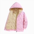 thumbnail image 4 of Staki Girls Zip Up Hoodie Soft Sherpa Lined Heavyweight Hooded Girls Sweatshirt Hoodies for Teens Kids 5-14Y(Pink,13-14 Years), 4 of 6