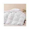 thumbnail image 5 of All-Season 75% Down Comforter King Size, Pinch Pleat Duvet Insert with 8 Corner Tabs, Medium Warm Bed Comforter, Soft and Durable Down Proof Cotton Bl, 5 of 5