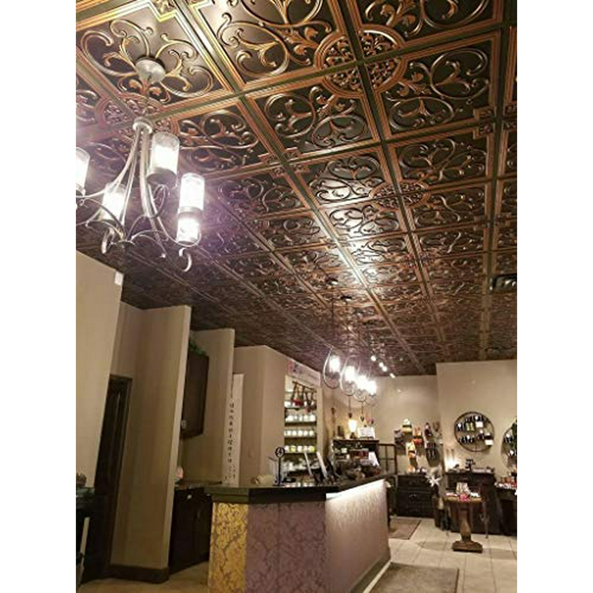 Faux Copper Ceiling Tiles Canada Shelly Lighting