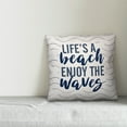 thumbnail image 2 of Creative Products Life's A Beach Enjoy The Waves 18x18 Spun Poly Pillow, 2 of 2