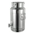 thumbnail image 3 of 20L Stainless Steel Beverage Dispenser - Round 5.28 Gallon Milk Can with Sealed Lid for Beverages and Storage, 3 of 10