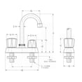 thumbnail image 4 of Pfister Pfirst Series 2-Handle Bar/Prep Kitchen Faucet, Polished Chrome, 4 of 7