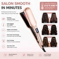 thumbnail image 2 of Flat Iron Hair Straightener, Ceramic Infrared Flat Iron with PTC Heating & 14 Temperature Settings, Professional Hair Straightener for Straightening, Suit All Hair Types, Anti-Frizz Styling Tools, 2 of 8