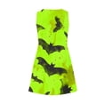 thumbnail image 5 of WFJCJPAF 2024 New Halloween Clearance! Halloween Dresses for Women You Wear to Halloween Wedding,Women's Summer Comfort Fashion Printing Pocket Sleeveless V-Neck Dress - Yellow L, 5 of 5