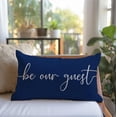 thumbnail image 6 of Farmhouse Throw Pillow Cover 12x20 Inch Be Our Guest Pillow Cover Beige Cozy Relax Decorations Lumbar Decorative Pillow Case for Home Guest Room Bedroom Essentials Couch Sofa Bed Decor, 6 of 6