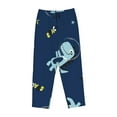 thumbnail image 4 of Xecao Space Dinosaur Women's Straight Lounge Pajama Pants: The Epitome of Relaxed Sleepwear, 4 of 9