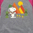 thumbnail image 3 of Peanuts - Retro Trailblazer - Toddler And Youth Girls Raglan Graphic T-Shirt, 3 of 6
