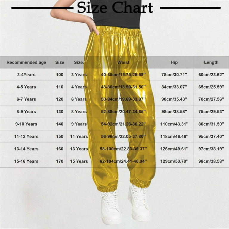 Girls Leggings Size Chart Girls Size Pants MERIABNY Girls High