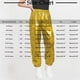 thumbnail image 3 of Odeerbi 3-16 Años Niños Niñas Metallic Shiny Sparkly Pantalones de Baile Workout Athletic Deportes Jogger Pantalones Ropa de Rendimiento Elástico Joggers Cintura, 3 of 5