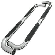 Spec-D Tuning 3" Side Step Bars Running Board Chrome Polished Stainless Steel Compatible with 1999-2004 Jeep Grand Cherokee Wj