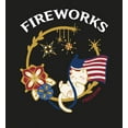 thumbnail image 2 of Americana Fireworks Men's Black Crew Neck Short Sleeve Tee-Small, 2 of 2