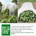 thumbnail image 6 of Mouliraty Gardening Non-woven Fabric Covers Protection Plants Frost Blanket 1.6X9m, 6 of 9