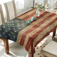 thumbnail image 4 of Coolnut Vintage American Flag Rectangle Tablecloth Spill-Proof Polyester Table Cloth Table Cover for Kitchen Dining Picnic Holiday Party Decoration,60"x90", 4 of 7