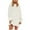 White, variant on Kaemgyyd Oversized Dresses for Women Casual Solid Long Sleeve Loose Mini Dress Fall Fashion Crewneck Dress