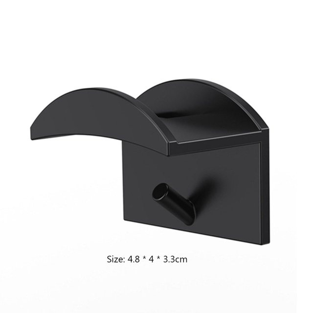 Organizador 5 uds soporte para gorra de béisbol gorra Snapback ganchos para colgar Audífonos de pared (negro) Sywqhk Libre de BPA