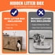 thumbnail image 3 of Caja de arena para gatos VEVOR muebles ocultos 2 habitaciones color gris, 3 of 9