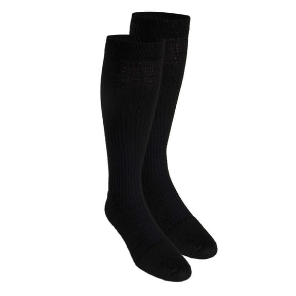 Truform Men's Socks Knee High Cushion Foot Active Casual Style: 15-20 mmHg M BLACK (1933BL-M)