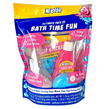 Mr. Bubble Bath Time Fun Play Pack with 4 Favorites, including Original Bubble Bath