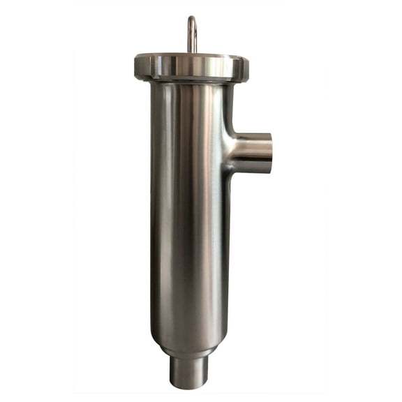 PreAsion Stainless Steel 2''Strainer Welding Sanitary “L” Type Filter for Filtering Water Dirt Rust Scale Particles