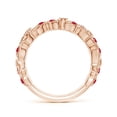 thumbnail image 2 of ANGARA Natural Nature Inspired Round Ruby & Diamond Vine Ring in 14K Rose Gold for Women (Size-1.5mm) | July Birthstone, Birthday, Anniversary, Jewelry Gift for Women | Natural Ruby Ring, 2 of 9