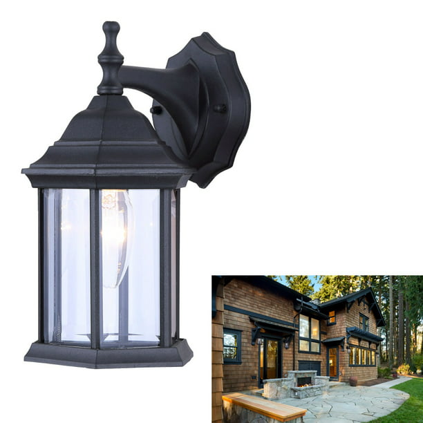 Traditional Outdoor Wall Lantern Sconce, Lantern Style Exterior Light Fixtures