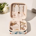 thumbnail image 6 of Flower Butterfly Travel Portable Square Earring Organizer with Decorative Box – Travel Organizer, Necklace Holder – for Girls and Women, 6 of 6