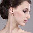 thumbnail image 3 of Gem Stone King 925 Sterling Silver Red Garnet Stud Earrings for Women Men (2.40 Cttw, Gemstone January Birthstone, Round 6.5MM), 3 of 3