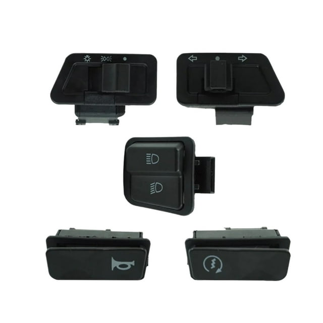 ZWP 5PCS Motorcycle Switch Accessories Steering Switch Three-wire High / Low Dimming Horn Middle Sand Start Switch Motorcycle Parts