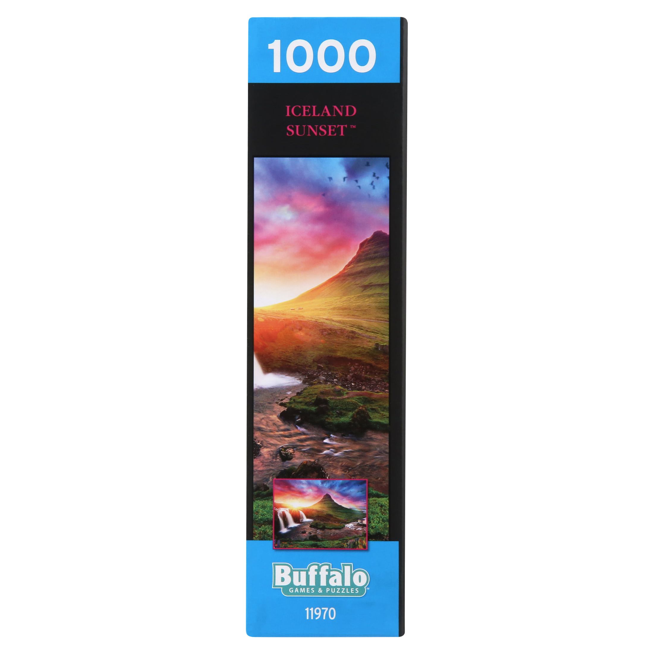 (2 pack) Buffalo Games - Photography - Iceland Sunset - 1000 Piece Jigsaw Puzzle