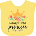 thumbnail image 3 of Inktastic Daddy's Little Princess Girls Baby Bib, 3 of 4